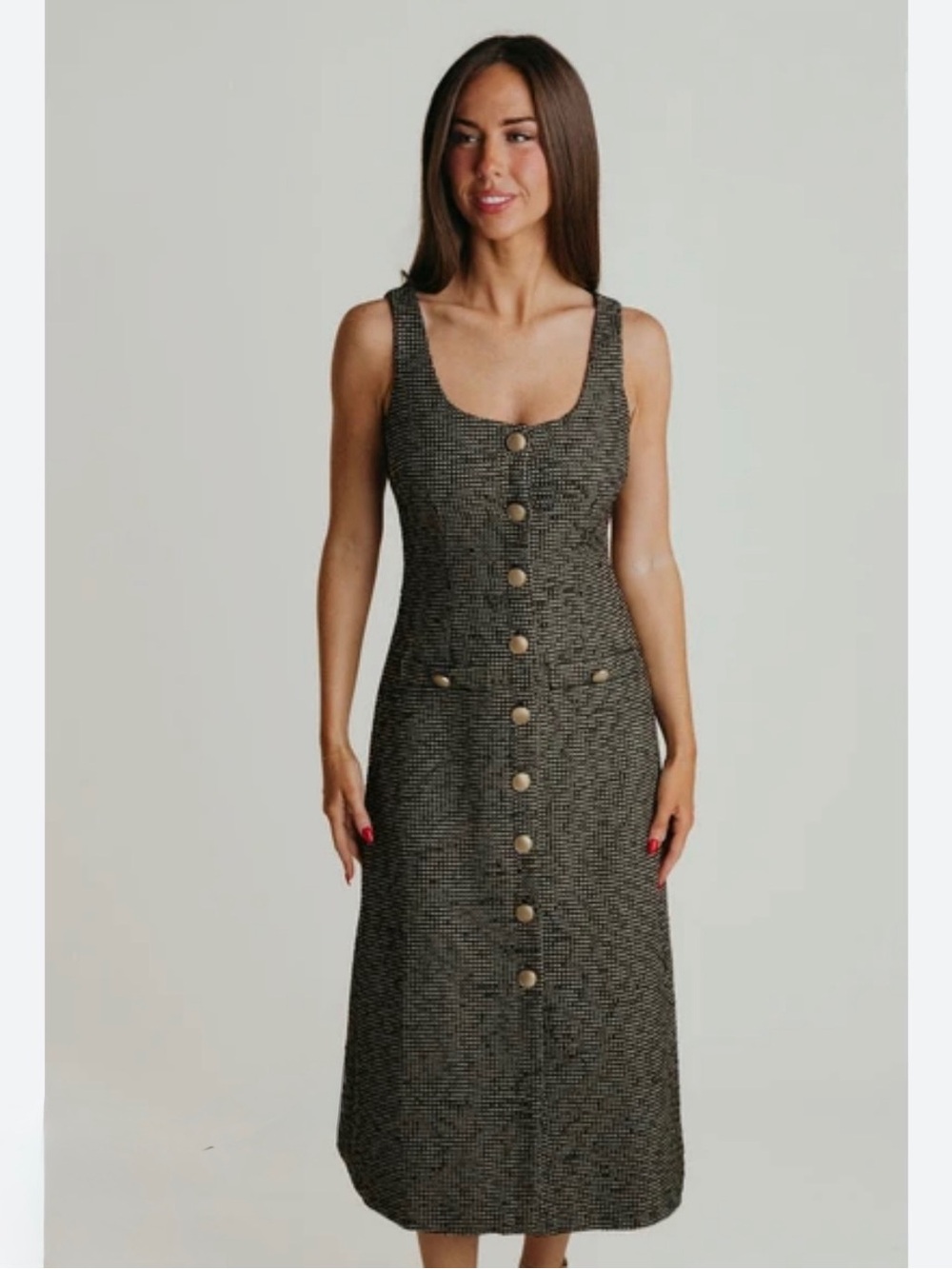NWT Laroque Maze Dress In Black and Gold Size M
